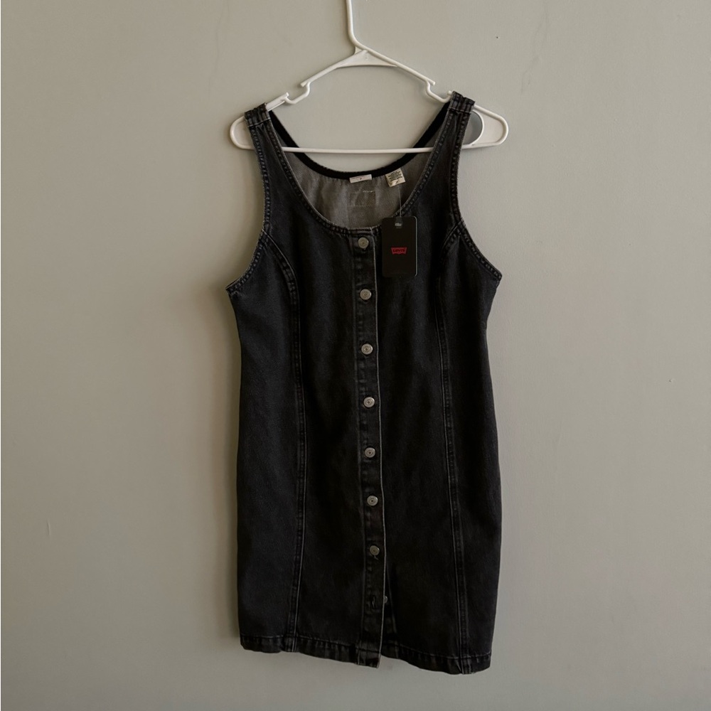 NWT black denim levi’s dress